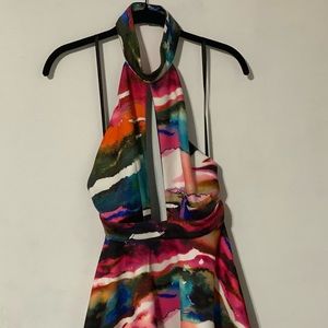 BEBE HALTER DRESS